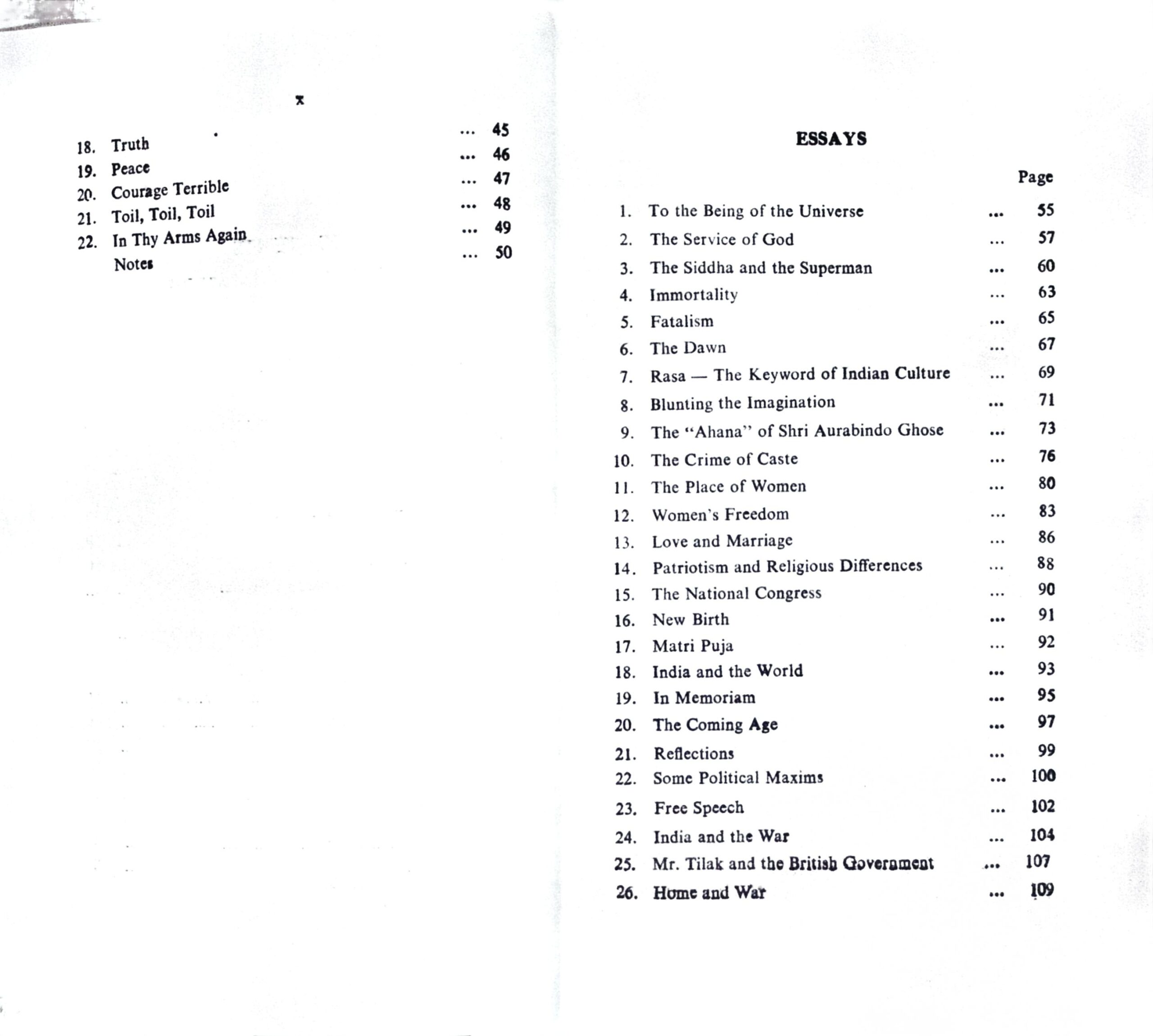 AGNI AND OTHER POEMS AND TRANSLATIONS & - ESSAYS AND OTHER PROSE FRAGMENTS - Image 3
