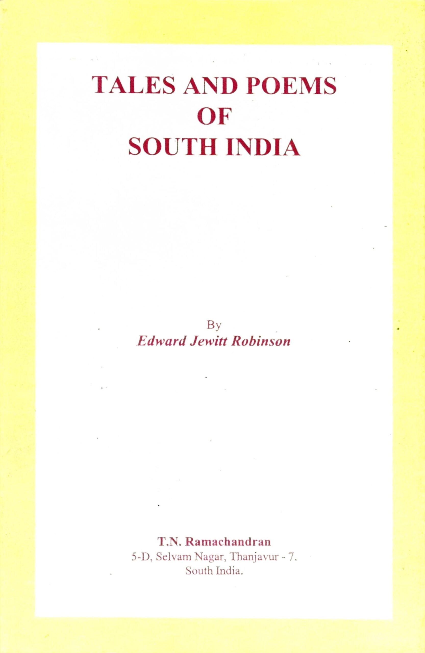 Tales and Poems of South India